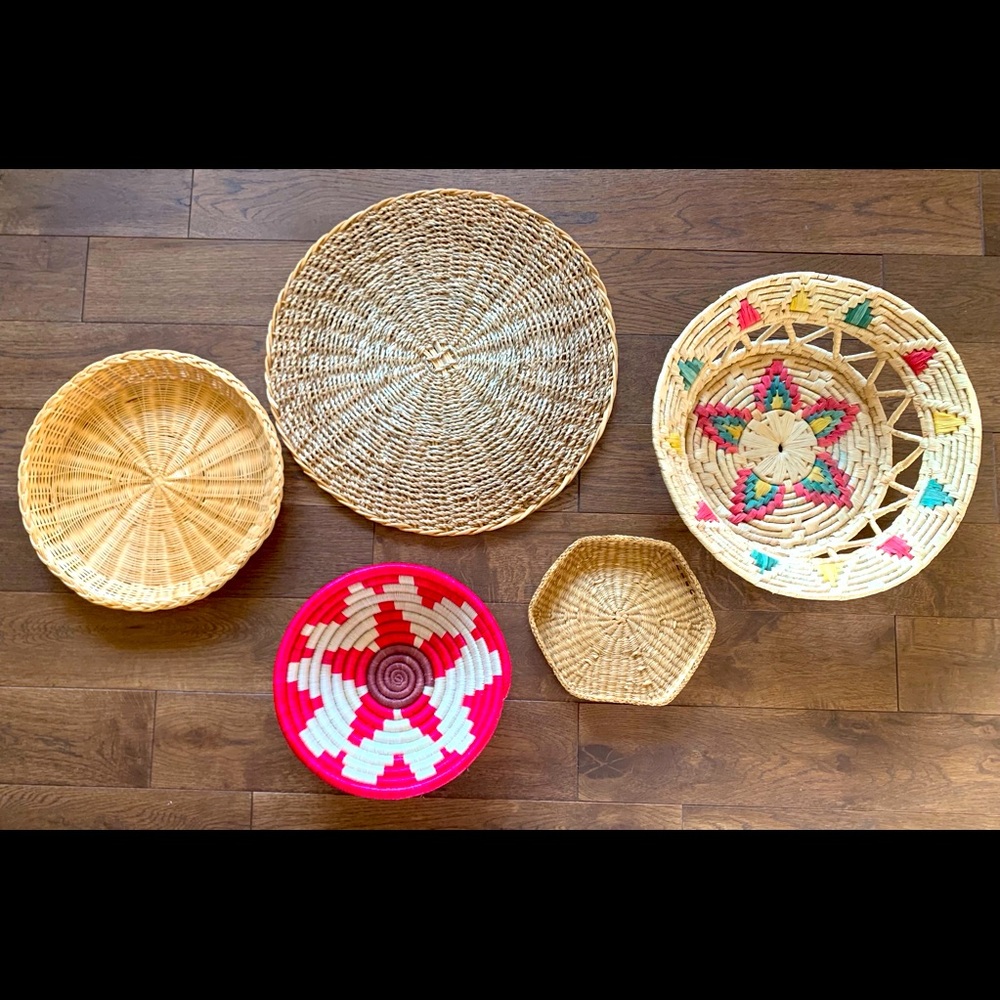 Wall Baskets Decor Lot
